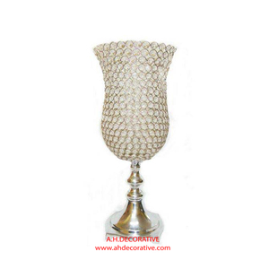 Vintage Design <b>Table</b> Decorative Metal Crystal Votive Candle Pillar Stand Holder Decorative Crystal Handmade Candle Holder - Product Image 4
