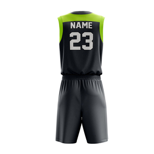 Kit de maillot de basket-ball streetwear rétro unisexe personnalisé de haute qualité séchage rapide sublimation réversible grande taille imprimé - Product Image 3