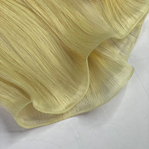 Russe de haute qualité pour les extensions de cheveux de trame de génie noués à la main trame sans couture de cheveux humains bruts - Product Image 1