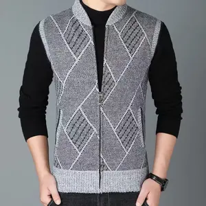 Logo personnalisé hommes fermeture éclair polaire gilet respirant coupe-vent sans manches veste décontracté hiver vêtements de travail uniforme OEM Service - Product Image 5