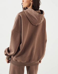 Sudadera con Capucha de Algodón de Alta Gama para Otoño, Resistente, con Estampado Serigrafiado, Anti-Pilling, Corte Regular, Bolsillo Oculto de Doble Capa, Suave, para Mujer - Product Image 4