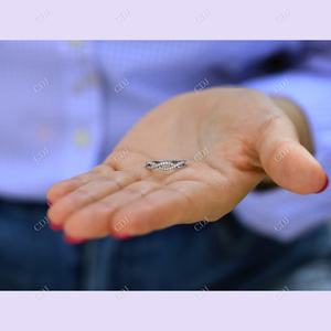 Joyería fina personalizada 14K oro GRA VVS diamante boda banda compromiso Moissanite anillo para mujer gran oferta joyería banda trenzada - Product Image 4