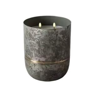 Frascos de Velas Ecológicos Hechos a Mano de Metal Galvanizado Duradero de Primera Calidad - Variedad de Formas Cilíndricas Elegantes para el Hogar - Product Image 1