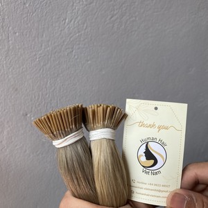 Extensions de cheveux naturels Remy russes à la kératine, couleur Blonde, 60ash 613ash, I Tip, personnalisation, vente en gros - Product Image 3
