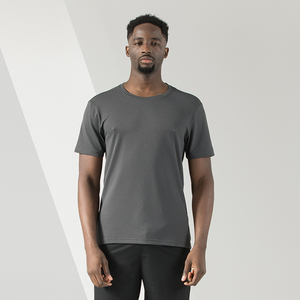 Custom Print logo Outdoor Running T-shirt Manufacturer <b>Fabric</b> 95% <b>Nylon</b> 5% Spandex Gym Quick Dry Slim T-shirt for men - Product Image 2