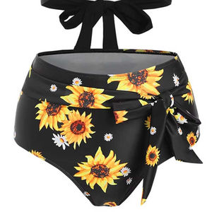 Ensembles de bikinis pour femmes sur mesure en gros, couleur noire, ensembles deux pièces, vêtements de sport, vêtements de plage, ensemble de bikini pour femmes - Product Image 4