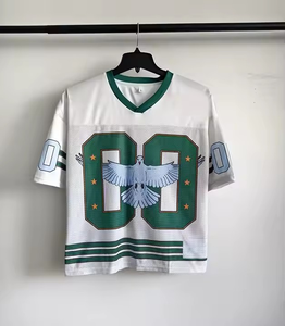 Maillot de football américain streetwear brodé avec logo personnalisé OEM coupe parfaite uniforme de football américain avec logo et design - Product Image 6