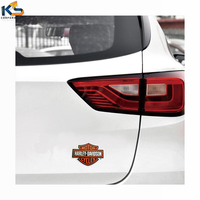 Autocollant mural en vinyle personnalisé pour moto, motif bouclier, impression KS, réutilisable, auto-adhésif, pour ordinateurs portables, vitres de voiture, décoration intérieure, personnalisable