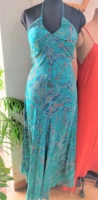 Robe longue décontractée Y2K en soie tissée imprimée à pois indiens, élégante, bohème, écologique, lavable, mignonne, pour l'été, la plage et les vacances