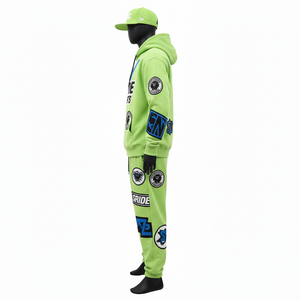 Chándal con Capucha para Hombre, Color Sólido, Cómodo, de Alta Calidad, para Correr, Entrenar, Ropa Casual, Transpirable, 100% Algodón, Antibacteriano - Product Image 5