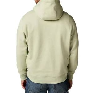 Pull à capuche solide athlétique pour hommes avec poche kangourou tenue d'entraînement à coupe ample vêtements de sport d'hiver décontractés en tissu coupe décontractée - Product Image 5