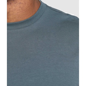 T-shirt de sport léger et ajusté pour homme, 100% coton, 220g, respirant, extensible, séchage rapide, fitness, entraînement, personnalisable, OEM, marque privée - Product Image 6