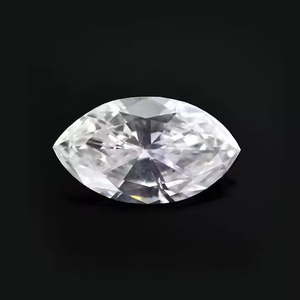 Pendentif en moissanite de qualité supérieure, taille marquise, couleur E, pureté VVS1, pour homme, collier de créateur, style bling hip-hop - Product Image 2