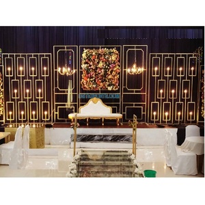 Royal Look-telón de fondo para escenario de recepción, nuevo diseño de pared de vela para boda, escenario, recepción y Noche - Product Image 1