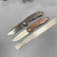 Zw445 Rosewood Handvat Outdoor Camping Draagbaar Mes Groothandel 440c Fruitmes Satijn Mes Drop Point Opvouwbare Gift Zakmes