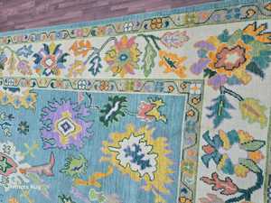 Tapis KNOT en laine noué à la main, moderne, à poils ras, avec dos antidérapant en coton pour salon et chambre à coucher - Product Image 2