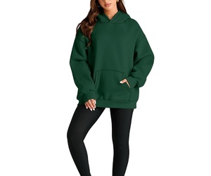 Nuevo diseño logotipo personalizado invierno cómodo Slim Street Wear liso Color sólido moda mujer sudaderas con capucha con servicio OEM al por mayor - Product Image 4