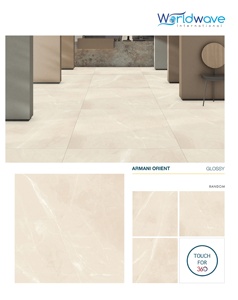 Azulejos de porcelana vidriada brillante Acabado gris Ashpar Tamaño brillante 120x120cm 1200x1200mm Clase de azulejos de porcelana exterior interior - Product Image 3