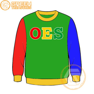 Commande personnalisée de l'étoile de l'Est sweat-shirt brodé en molleton de coton pull de haute qualité vêtements grecs OES sweat-shirts - Product Image 2