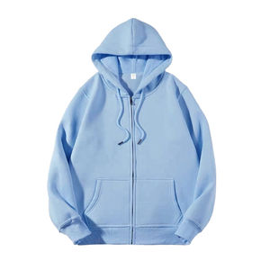 Vente en gros 100% coton sweat à capuche zippé pour hommes séchage rapide logo personnalisé vêtements d'hiver zippés - Product Image 4