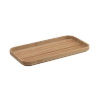 Plateau de service rectangulaire moderne en feuilles de palmier biodégradables et compostables, pour charcuterie, mini-plat de fromage, jetable