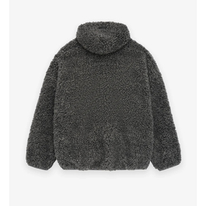 Venta al por mayor de peso pesado grueso en blanco Sudadera con capucha de lana polar logotipo personalizado de invierno sin cordón sudaderas con capucha lisas - Product Image 2