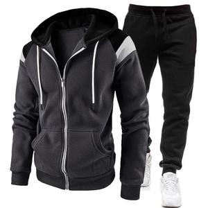 Chándales Hombres Conjuntos Sudadera Pantalones de chándal Chándal Cuello con cremallera Traje deportivo Jogging Fitness Hombres Ropa - Product Image 1
