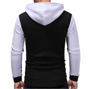 Sudaderas de ropa deportiva de invierno personalizadas para gimnasio Fitness Nuevo bloque de algodón de moda con sudaderas con capucha bordadas con cremallera de dos colores únicas - Product Image 5