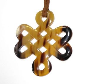 POLI nouveauté Buffalo corne de boeuf collier poli Style Animal os bijoux Design naturel perles femmes filles mariage - Product Image 6