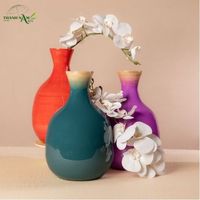 Vase en bambou Art Déco élégant fait main, forme en spirale, matériau naturel écologique, décoration de table durable SBV52 Thanh Nam Arts