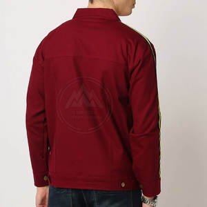 Prix bas de haute qualité logo personnalisé imprimé hommes veste en jean grande taille veste en jean personnalisé pour hommes - Product Image 4