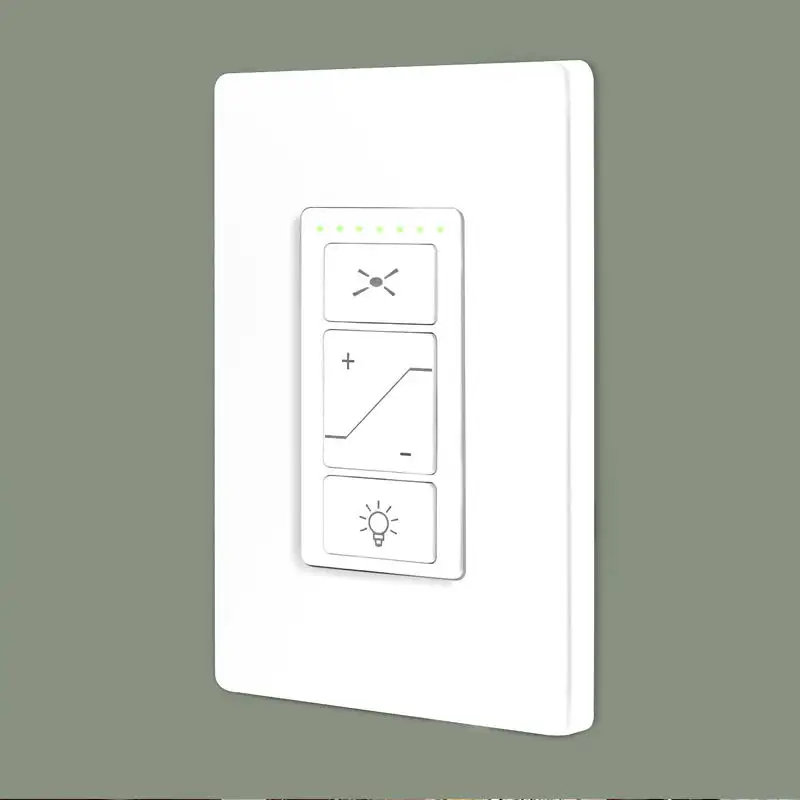 Langyeao Ons Standaard Alexa Draadloze Spraakbesturing Wifi Smart In-Wall Licht Dimmer Schakelaar Plafond Ventilator Schakelaar