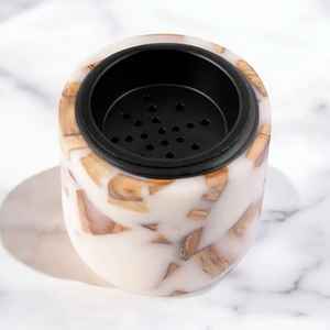 Achetez un brûleur d'encens en résine de bois de santal Mubkhar, pour usage religieux, écologique, porte-encens Bakhoor, tendance, livraison rapide - Product Image 1