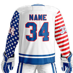 Meilleur design Vêtements de hockey sur glace de qualité supérieure Maillots et shorts personnalisés pour jeunes Uniforme de hockey sur glace 2024 - Product Image 4