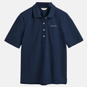 Chemise décontractée pour femmes, manches courtes, coupe ajustée moderne, tissu en coton extensible, séchage rapide, respirant, uniforme de travail - Product Image 5