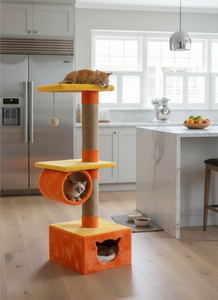 Griffoir pour chats Amistar Citrus Paradise de haute qualité, adapté à toutes les races et tailles de chats. - Product Image 6