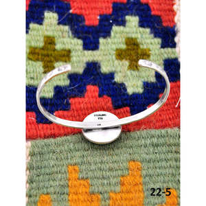 Southwest Handmade No.8 Turquoise & Sterling <b>Silver</b> <b>Cuff</b> <b>Bracelet</b> Cultural Collectible Jewelry - Product Image 4