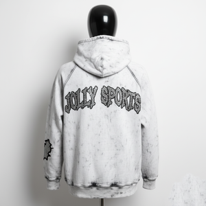 Sudadera Premium de Felpa de Algodón de 380 g/m², Estilo Tie-Dye con Paneles Raglán y Logotipo de Águila Bordado en Chenilla Personalizado - Product Image 2