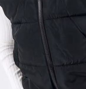 Chaqueta de invierno para mujer de alta calidad personalizada 2025, transpirable, impermeable, talla XS, estampado Floral Vintage, sin mangas, cuello alto - Product Image 6