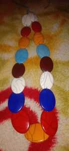 Top Quality Resin Beads Necklace Women Girls Fashion Jewelry Necklace Wholesale Best Price Resin Necklace <b>Orange</b> Color - Product Image 3