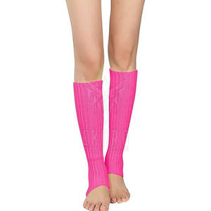 Calentadores de Piernas de Moda para Mujer, Tejido Elástico de Algodón, Ligeros, Transpirables, Diseño Sólido, para Ballet, Yoga, Invierno, OEM, Marca Privada, Alta Calidad - Product Image 2