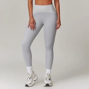 Leggings deportivos de Yoga 100% de algodón para mujer, conjunto de entrenamiento personalizado, mallas ajustadas deportivas más vendidas para mujer - Product Image 6