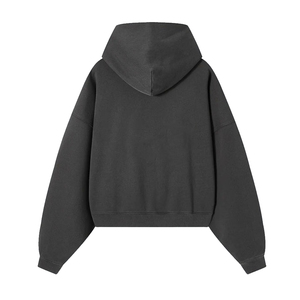 เสื้อสวมหัวผ้าคอตตอนฟลีซแบบสวมหัวมีฮู้ดแบบนุ่มเปิดไหล่ปล่อยโลโก้ออกแบบได้ตามต้องการ - Product Image 4