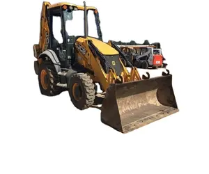 2016 Tractor retroexcavadora JCB usado 4WD con cargador frontal 75 KW y retroexcavadora con mini tractores amarillo único de larga potencia - Product Image 1