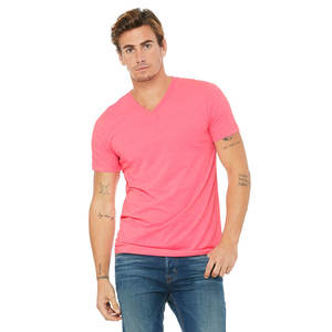 Camiseta Personalizada de Manga Corta con Cuello en V para Hombre, Transpirable, Básica y Ligera - Product Image 1