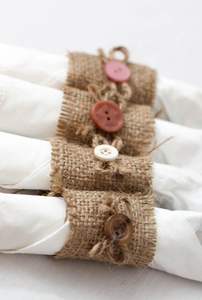 Vente en gros pas cher Anneau de serviette en rotin avec strass boucle de serviette pour décor de serviette de mariage - Product Image 6