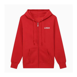Logo personnalisé sweats à capuche zippés sweats pull-over épais vierge impression bouffante sweat à capuche lourd de haute qualité avec fermetures à glissière - Product Image 1