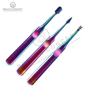 Empujador de cutículas de uñas con tasa al por mayor, producto con logotipo personalizado, empujador de cutículas de uñas de acero inoxidable sostenible - Product Image 4