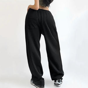 Custom Oversized Sweatpants <b>Women</b> High Quality Cotton <b>Fleece</b> Baggy Sweatpants Custom Logo Printing Trendy Streetwear <b>Joggers</b> - Product Image 5
