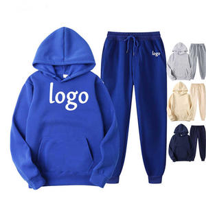 PASUXI-Conjunto de chándal con logotipo personalizado para hombre, venta al por mayor, ropa deportiva de marca privada para hombre, sudaderas con capucha, trajes para correr, conjunto de chándales de 2 piezas - Product Image 1